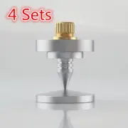 4Set 35mm Speaker Spike Isolation Feet Stand Brass Cone Turntable Amplifier Pads