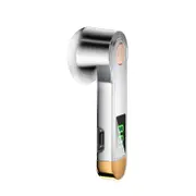 Mini Business Single Ear Bluetooth 5.2 Hands Free Wireless Digital Display Button Control Hi-Fi Bass Earbuds with Microphone - White