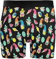 [ZZXXB] Gnome Pineapple Mens Boxer Briefs Stretch Breathable Underwear Fly Front with Pouch S-XXL