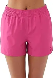 [O'Neill] Women's 4 Inch Boardshorts - Stretchy Swim Shorts for Women - Beach Shorts for Swimming and Surfing