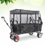 Convenient Loading and Unloading with For Collapsible Wagon Bug Mesh Net Cover