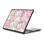 MacBook Air 13-inch (M2 - M4) Impact Case Watercolor geometric pink teal green brushstrokes floral