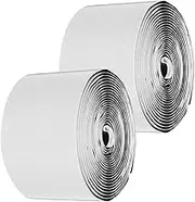 LALAFINA 2Rolls Non Slip Carpet Grippers Rug Tape Self Adhesive Hook and Loop Stickers for Securely Fixing Rugs All Floor Types