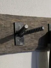 Handmade Rustic Rebar Welded Double Hook