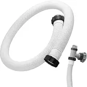 Pool Filter Hose Replacement | 1.5 Inch Diameter Ground Hose for Swimming Pools | 59 Inch Long, Interconnecting Tubes, Sand Filters Accessories for Saltwater Systems