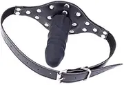 SM Adjustable Dildo Gag Gag Deep Throat Blowjob Sex Toy Mouth Gag SM Sex Penis Gag Gag Dildo Mouth Trainer Mouth Gag Adjustable Dildo Sex Toy for Couples(10CM)
