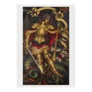 Nicolas Kalmakoff - "St George and the Dragon": Poster (11.7" x 16.5")