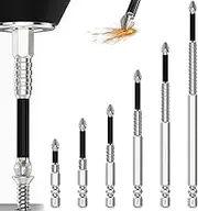 High Magnetic Screwdriver Drill Bit Set, Strong Magnetic Durability Screwdriver Drill Bit Sets, Universal Magnetic Screwdriver Bits, Anti-Slip Electric Precision Screwdriver Set (6pc)