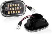 Side Mirror Indicator for Lexus RX 300 330 350 400h for MCU3 for MHU3 03-09 for MCU15 00-03 2X Dynamic Led Side Marker Flowing Turn Signal Light Lamp Dynamic Sequential Blinker(2xDynamic Crystal)