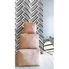 Hand-drawn herringbone pattern black and white minimalistic scandinavian . Mural