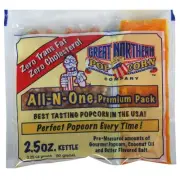 Gourmet Popcorn Kernels Packs - Premeasured Oil & Salt for 2.5-Oz Kettlestt
