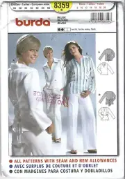 Burda Sewing Pattern 8359, Loose Fitting Blouse, Variation Size 8 - 20, Uncut FF