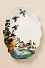 Anthropologie Nathalie Lete Marais Handpainted Stoneware Platter