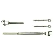 55 Kits -Stainless Steel Wire Rope Balustrade Kit DIY Jaw/Swage Fork Turnbuckle
