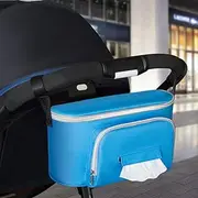 Baby Stroller Bag Organizer Bag Soild Color Mama Carriage gy Pram Cart Basket Hook Backpack Stroller Accessories Blue Blue