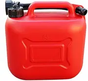 5L Car Fuel Tank Can Spare Plastic Petrol Container Anti-Static Fuel with Pipe for Car Travel