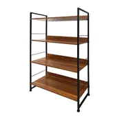 Foret Bookshelf Display Shelf Metal Storage Industrial 4 Tier Rack Kitchen Shelf