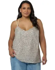 [Sunday in the City] Sparkles Between Us Cami in White