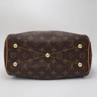 LOUIS VUITTON LV 路易威登 #450 原花抓皺肩背包 Tivoli PM M40143 二手