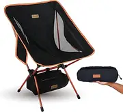 TREKOLOGY YIZI GO Portable Camping Chair - Lightweight, Foldable for Hiking, Outdoor, Beach, Picnic, Backpacking - Compact for Adults and Kids