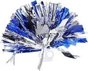 [MUSISALY] and Metallic Foil Cheerleading Poms for Sports Team Parties and Group Activities Encourages Engagement Soft Materials Comfortable Handle