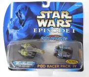 Micro Machines Star Wars Episode 1 Pod Racer Pack IV 4 (1998) Galoob #66530