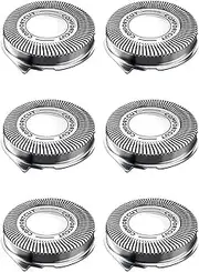 Replacement Shaver Heads, Compatible For Philips, SH30 Series 3000 2000 1000, S738 S1560 Razor Blades(6pc)