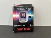 SANDISK Sansa Clip Zip 4GB MP3 Player FM Radio Voice Recorder NIB Purple