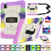 For iPad 7/8/9/10/11th Gen Pro Air 2025 Heavy Duty Case Shockproof Cover w Strap