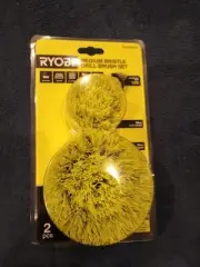 Ryobi 2 Piece Medium Bristle Drill Brush Set Rdbmb2s