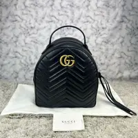 在飛比找PopChill優惠-[二手] GUCCI Marmont GG LOGO山形縫線