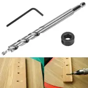 Hex Twist Step Drill Bit Wrench Tool For Pocket Hole Drill Jig Guide 9.5mm AU