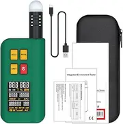 GX1 Ambient Temperature Light Noise Altitude Tester Home Illuminance Meter Digital Display Barometer 4in1 Comprehensive Tester with Decibel A&C Weighted Test Functions