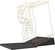 CAFEMASY Incline Stand with Tray Compatible with Eureka Mignon Grinder Durable Tilted Base and Drip Tray Espresso Grinder Accessories Parts, CMEMST-001