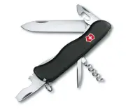VICTORINOX PICKNICKER BLACK - SWISS ARMY POCKET KNIFE - LENGTH 111 MM - 11 TOOLS