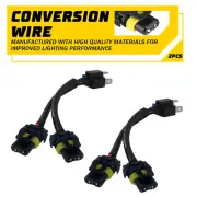 2X Conversion Wire H6054 to 9005 9006 Two Harness Head Light Adapter Connector