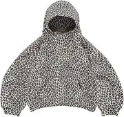 [MIFJNF] Cheetah Hoodie for Women Oversized Leopard Print Graphic Hoodie Y2k Zip Up Hoodie Vintage 2000s Streetwear