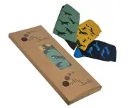 Mysocks Kids 3 Pairs Multi Colour Animal Pattern Socks- Fun Design Socks