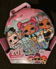 LOL SURPRISE Set Girls Toddlers 4+ 2-N-1 Round Storage 9” Pillow New