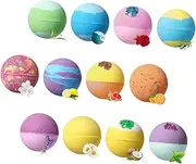 SOESFOUFU 12pcs Colorful Bath Balls 64g Spa Shower Set Bath Spa Bath for Relaxation