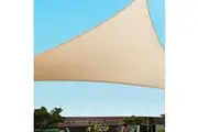 Instahut Shade Sail Cloth Shadecloth Triangle Sun Canopy 6.1x6.1x6.1M