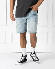 [Lucid] Lucid Men's Venice Denim Walk Shorts in Blue Size 36 36 Blue