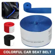 New Car Seat Belt Webbing Polyester Seat Lap Retractable Nylon Safety Strap 3.6M