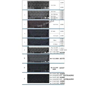 for Macbook Air Pro Soft Silicone Keyboard Cover Air 15 13 M