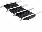 CHILDWEET 2pcs Car Air Vent Decor Grille Sticker Abs Plastic Electroplating Easy Install Car Stickers Exterior