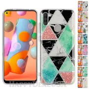For Samsung Galaxy A11 - Marble | Wood | Glitter Impact Shockproof Cover Case