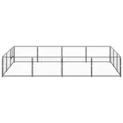 Andala Pets Dog Kennel Black 12 m Steel