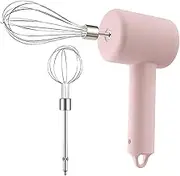 ccuzs Egg Beater Whisk, Silent Rechargeable Mini Mixer, Adjustable Speeds, Long Battery Life, Perfect for Milkshakes, Butter, Egg Whites, and Baking, 8.66x7.72x2.95in
