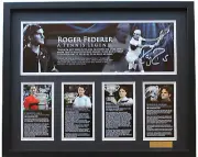 New Roger Federer Signed Limited Edition Memorabilia Framed