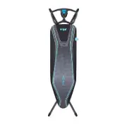 Minky Foldable Ironing Board w/ Cover + Heat Reflective Non-Electric Steel Black